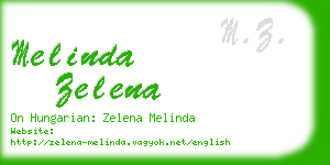 melinda zelena business card